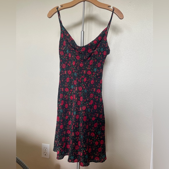 Réalisation Par Silk Mini Dress - “The Montague” in Blck Batik Floral - Picture 1 of 5